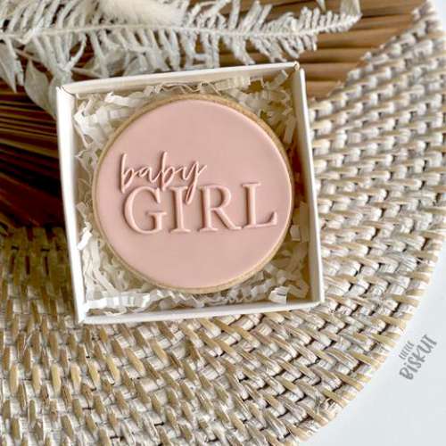 Cookie Stamp Debosser - Baby Girl - Click Image to Close